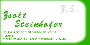 zsolt steinhofer business card